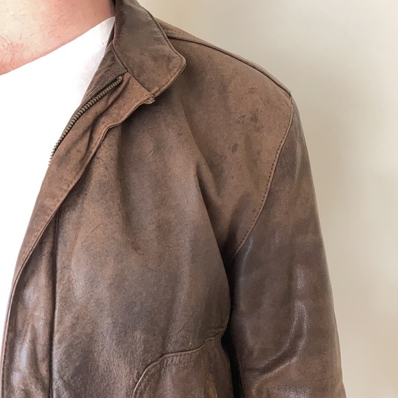 Reed Sportswear Vintage Leather Racer Jacket - Picture 2 of 14